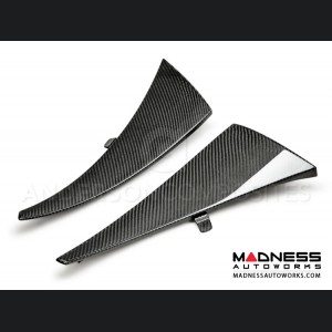 Chevrolet Corvette Carbon Fiber Rear Mud Flaps - Anderson Composites  -  C7 